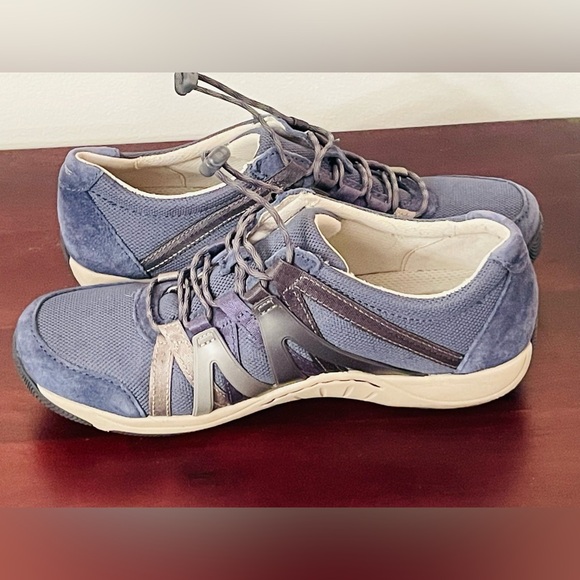 Dansko Shoes Women's Size 38 Henriette Nurse Sneakers Blue Leather $120 MSRP - Picture 4 of 10